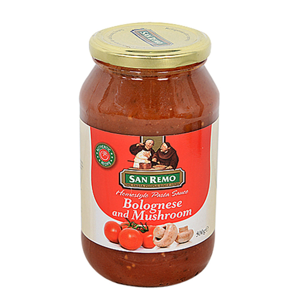 San Remo Pasta Sauce Bolognese&Mushroom 500G