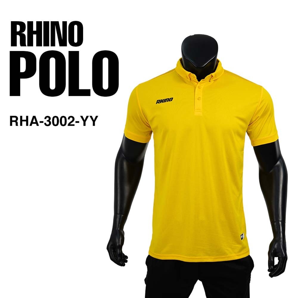 Rhino Rhino Polo Shirt Yellow RHA-3002-YY Large