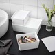 Ikea Kuggis Box With Lid, White, 13X18X8 CM 104.858.55