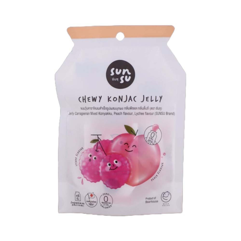 Sunsu Jelly Peach & Lychee  Flavour 96G