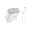 GADGET MAX GC05 White Type C to Type C 27W Charger Set (490153)