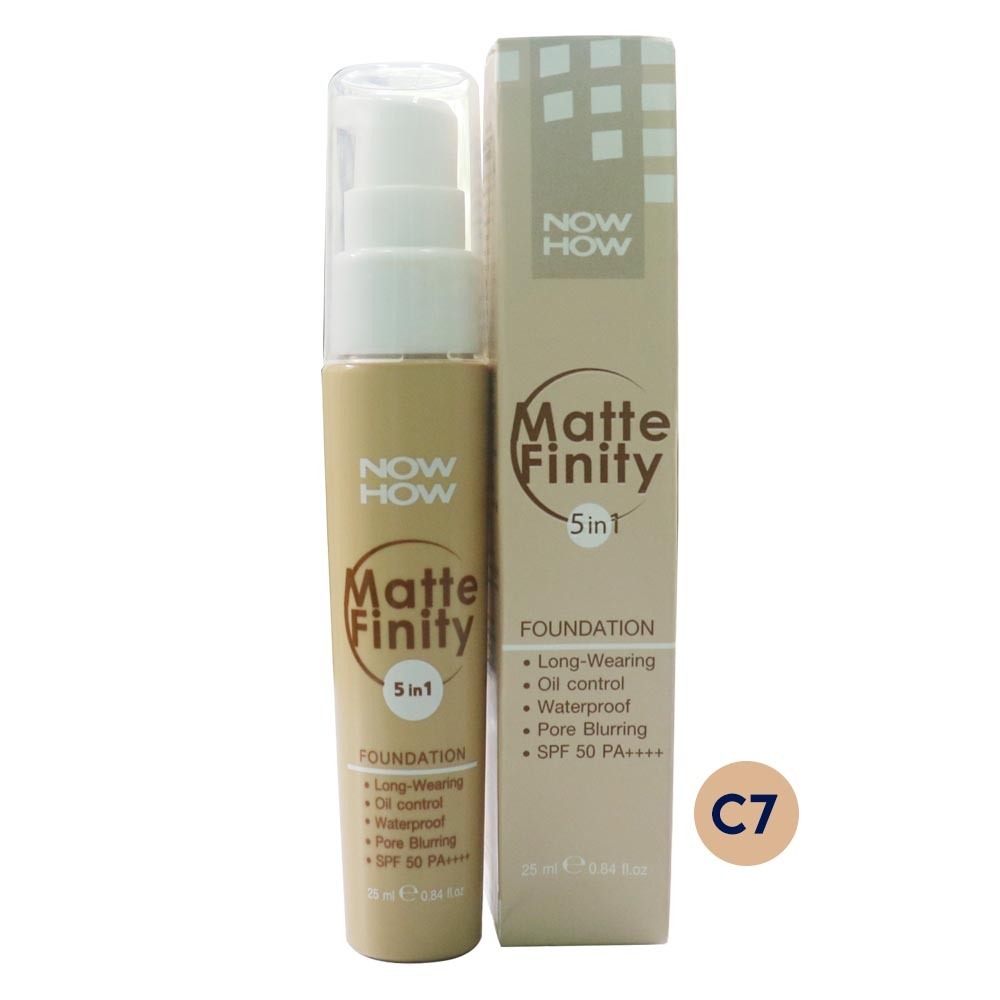 Now How Matte Finity 3 in 1 Foundation - C7