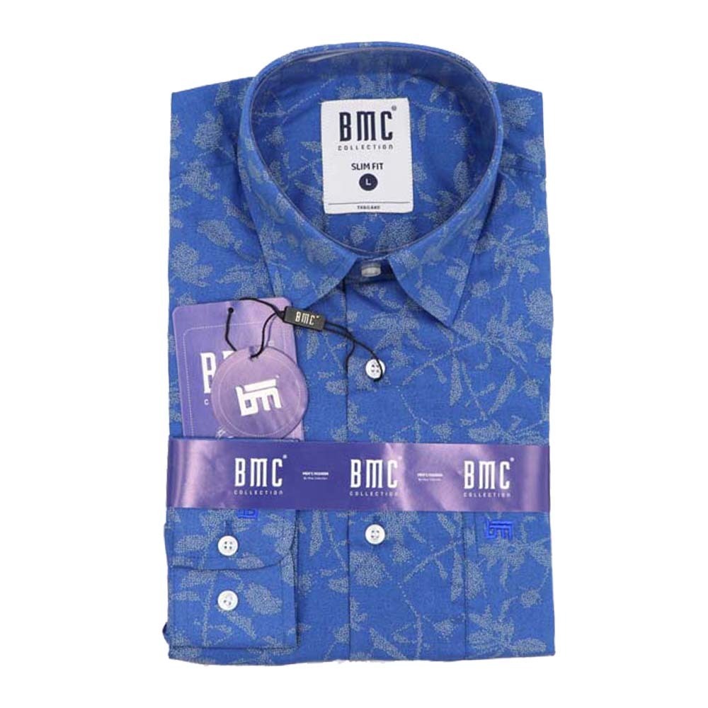 BMC Slimfit Shirts Long Sleeve 1310056 (Design-3) Large