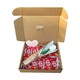 Artificial Tulip &  KitKat Chocolate 10PCS Box (White)