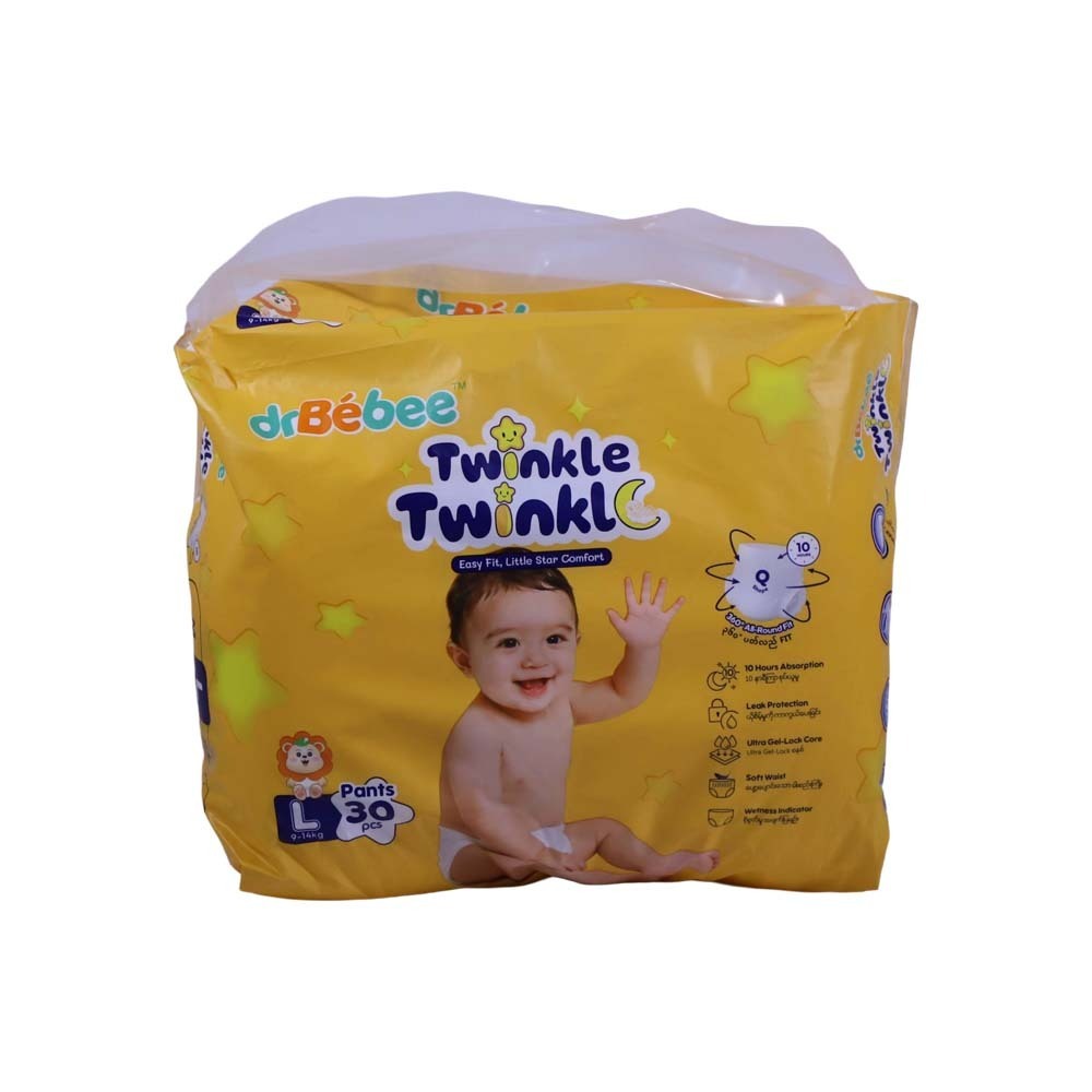 Dr Bebee Twinkle Baby Diaper Pants Jumbo 30PCS (L)