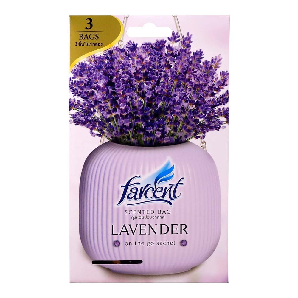 Farcent Hang Fresh Scented Bag Lavender 3PCS 10G