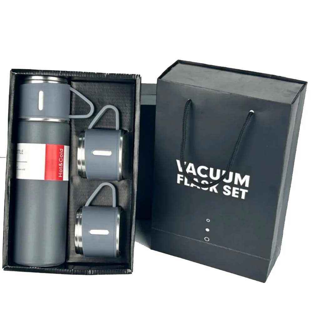 Vacuum Flask Set KPT-0609 Gray