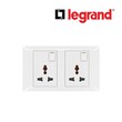 Legrand LG-2X1G SWTCD SOCKET MSTD WH (617669) Switch and Socket (LG-16-617669)