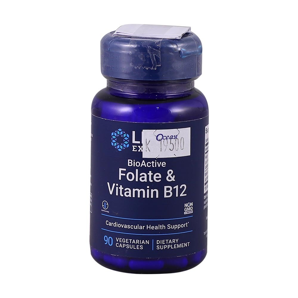 Life Extension Bioactive Folate&Vit B12 90`S