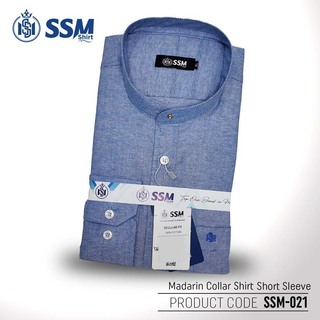 Madarin Collar Shirt Short Sleeve 3XL (Cotton White) SSM-O-M-S-049