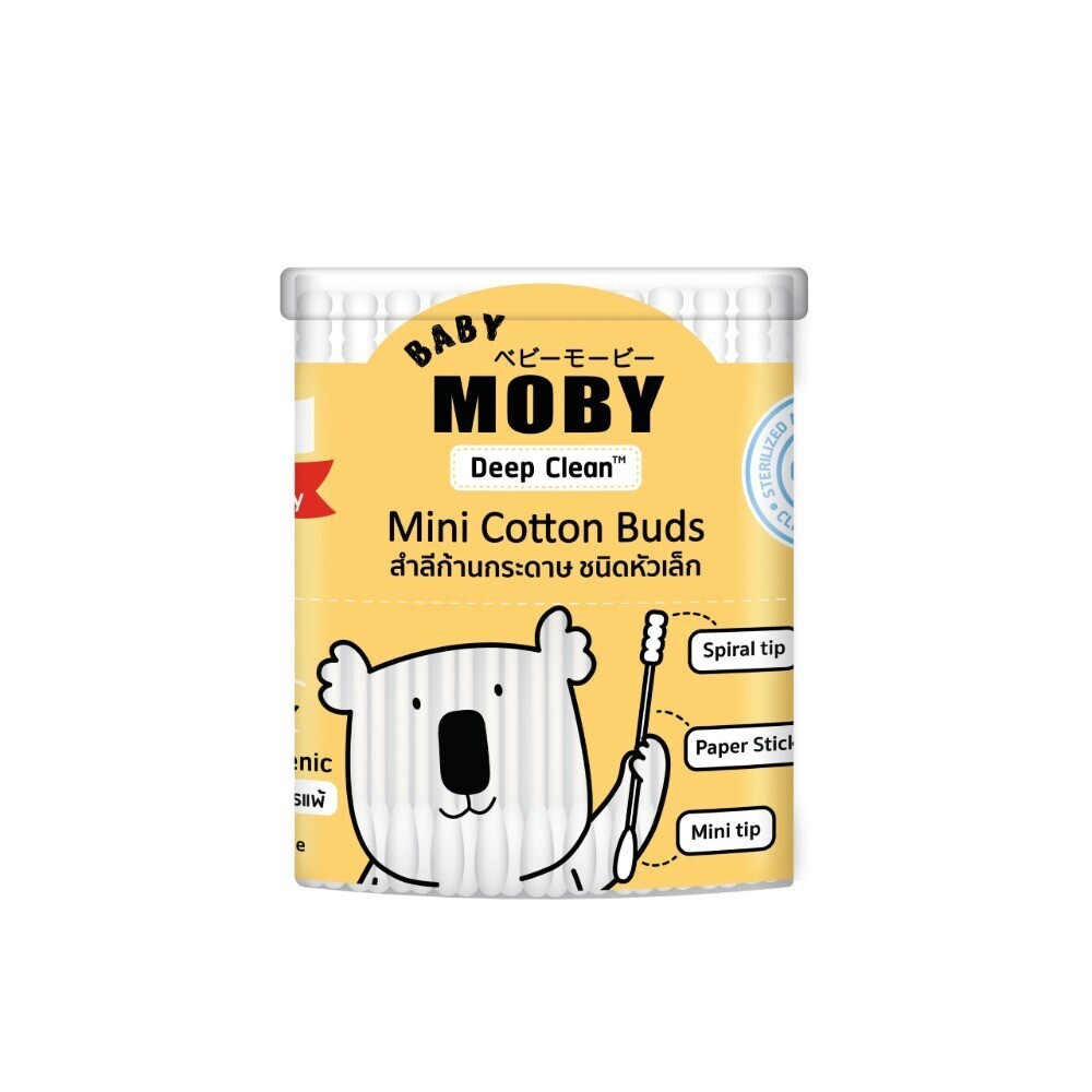Baby Moby Mini Cotton Buds (150 Sticks)