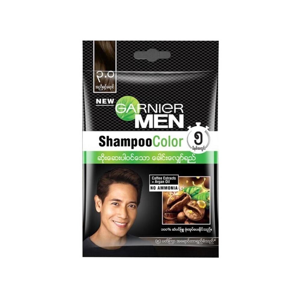 Garnier Men Shampoo Color 20ML (Brown Black)
