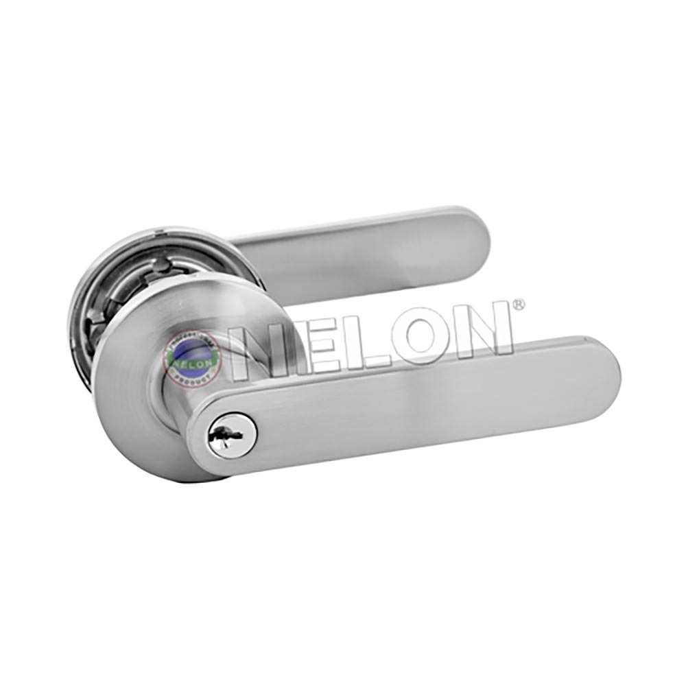 Nelon Tubular Lever Lock 12071- SN Stainless  Steel
