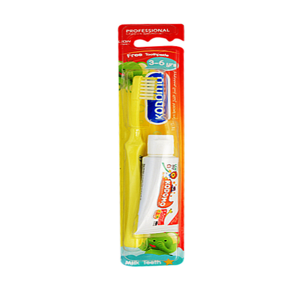 Kodomo Toothbrush & Toothpaste 15G 3-6 Years 1