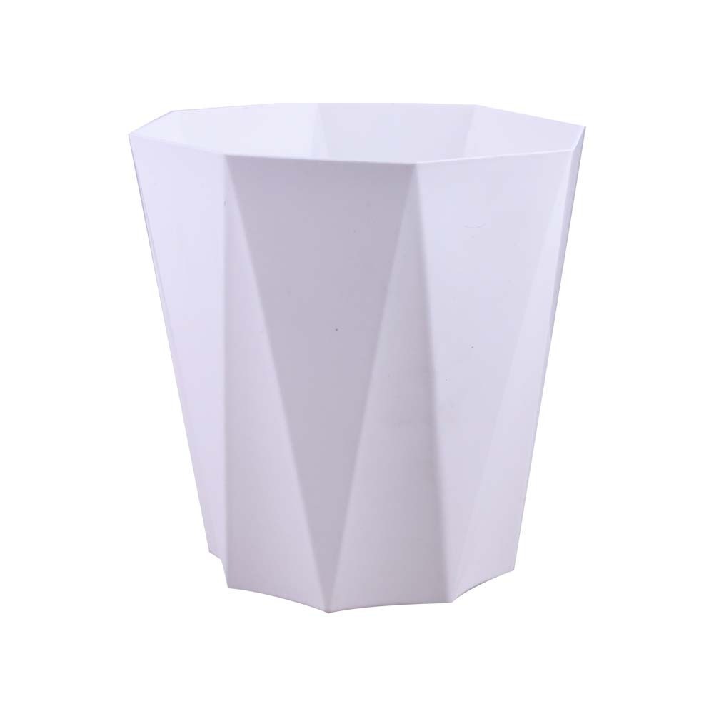 Plastic Flower Pot 16.5x11.5x16.5CM No.155 (White)