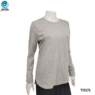 The Ori Women Long Sleeve Top Gray TO171 XL