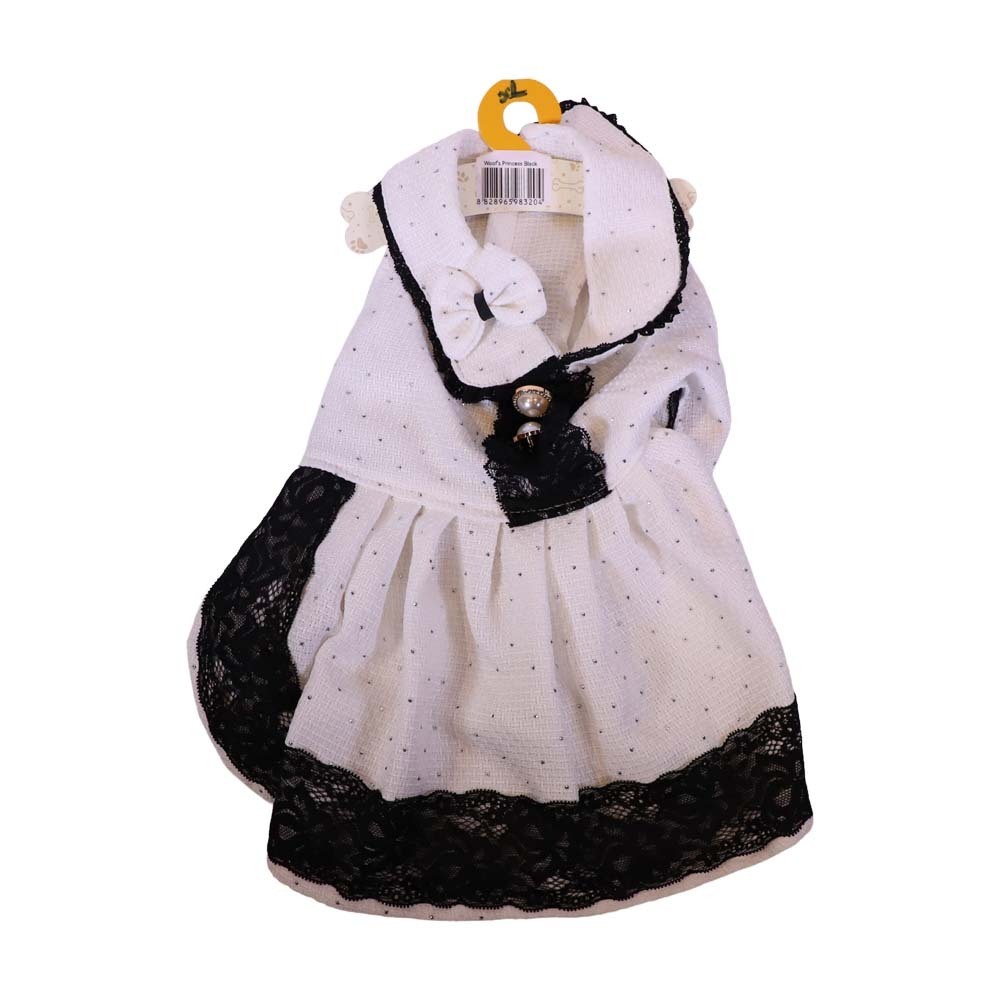 Woof Dog Princess Shirt Black