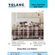 Yulang Poly-Cotton Double Bedsheet Set YL-6135 Brown
