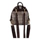 Konoko Cotton Mini Backpack Extra Small (Black Tweed Gold Zip)
