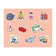 Jourcole  Breakfast Club Sticker Set (2sheets) 4x5inches JC0004