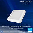 Wellmax Sunflower Series LED Surface Square Downlight 12W L-DL-0221(S)