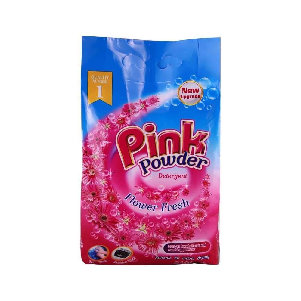 Pink Detergent Powder Flower Fresh 2100G