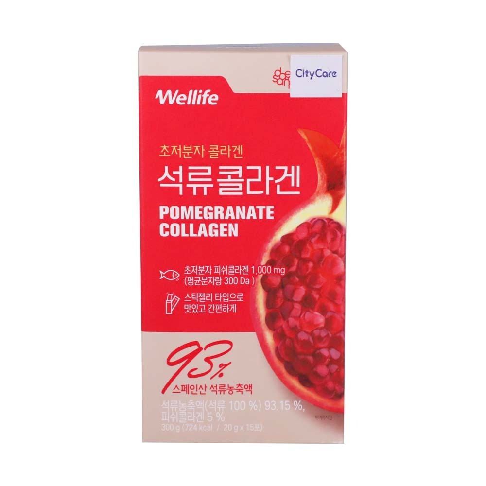 Wellife Pomegranate Collagen Jelly Stick 20Gx15PCS