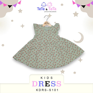 Te Te & Ta Ta Girl Short Sleeves Dress Pink 6-9 Months (1Pcs) KDRS-S101