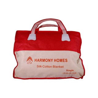 Harmony Homes Cotton Blanket 5x6.5ft Purple