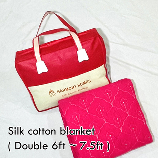 Harmony Homes Silk Cotton Blanket Double HH Double-008