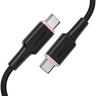 Acefast C2-03 60W Max USB-C To USB-C Zinc Alloy Silicone Charging Data Cable 27070005 Black