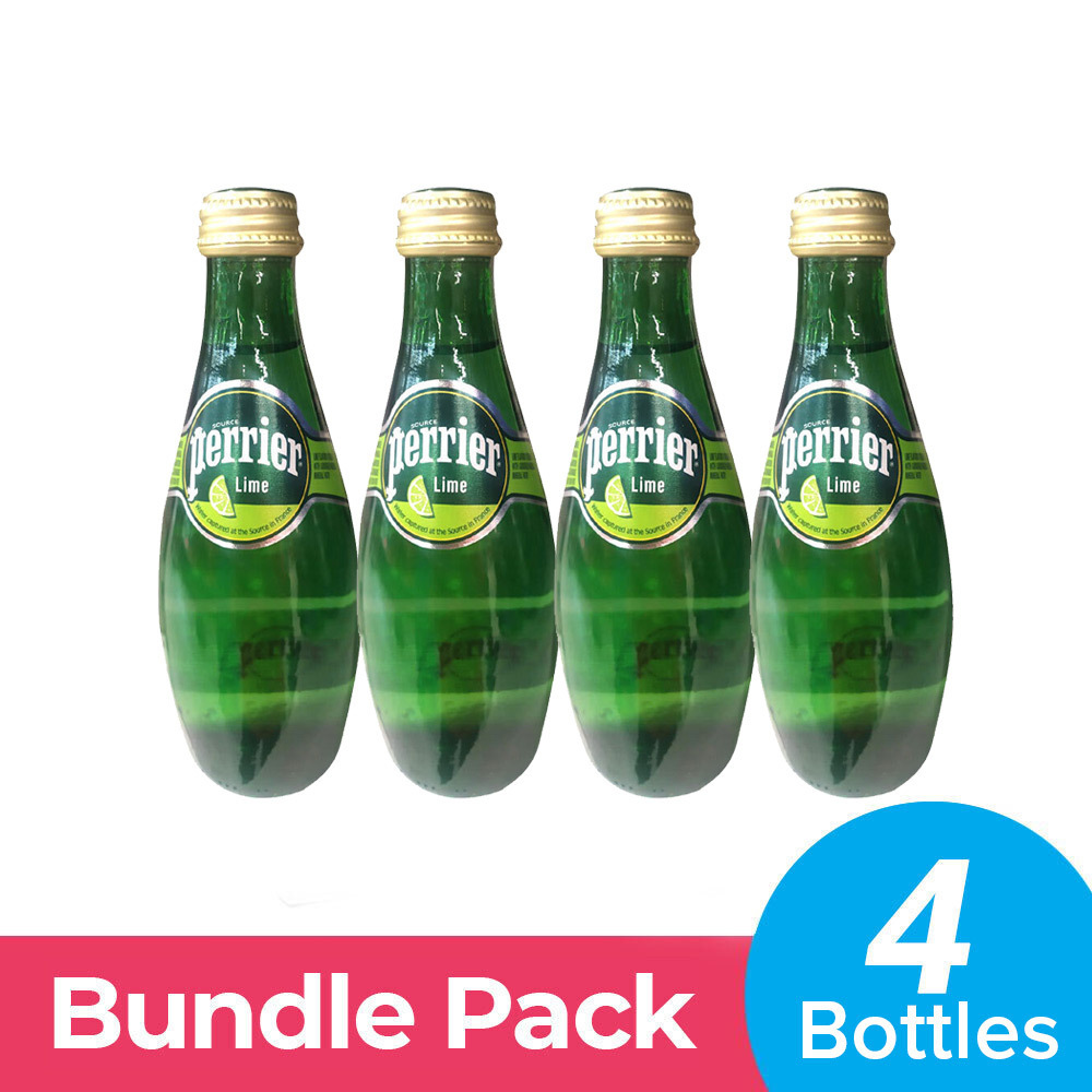 Perrier Mineral Water Lime 330 MLx4