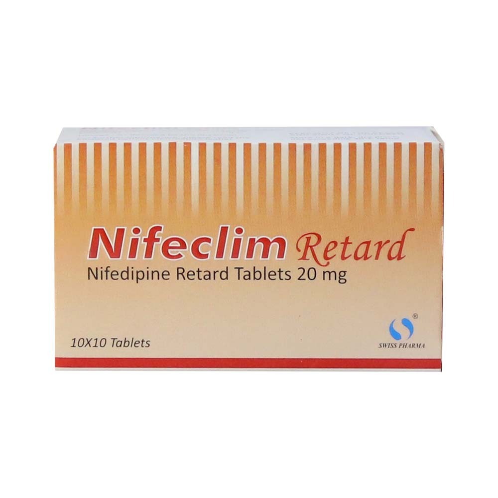 Nifeclim Retard Nifedipine 20MG Tablets 10PCSx10