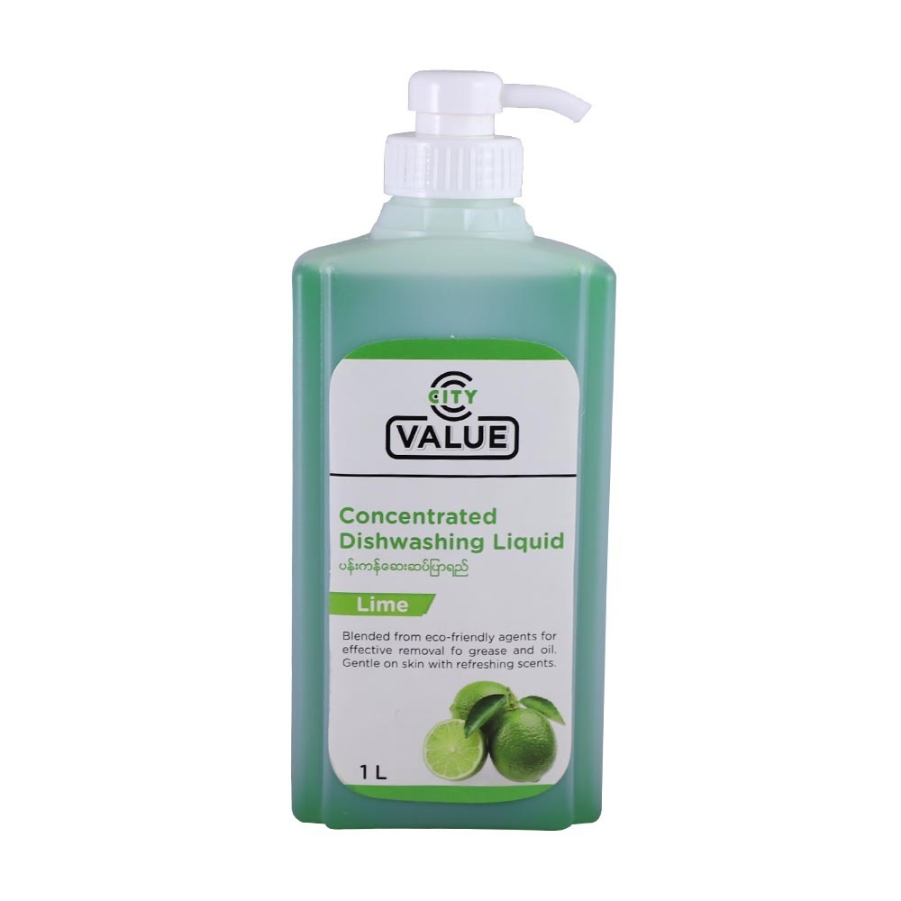 City Value Dishwashing Liquid Lime 1LTR