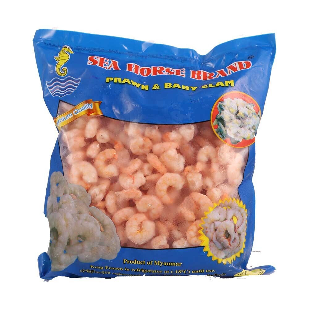Sea Horse Cooked Pink Peeled Deveined Prawn 500G