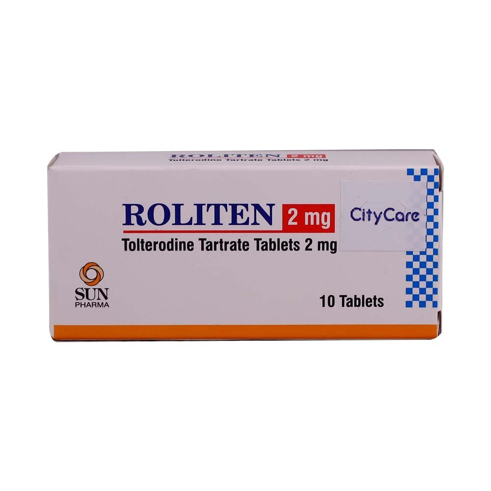 Roliten Tolterodine Tartrate 2MG 10PCS