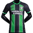 Brighton & Hove Albion Official Away Player Jersey 23/24 Black Green (XL)