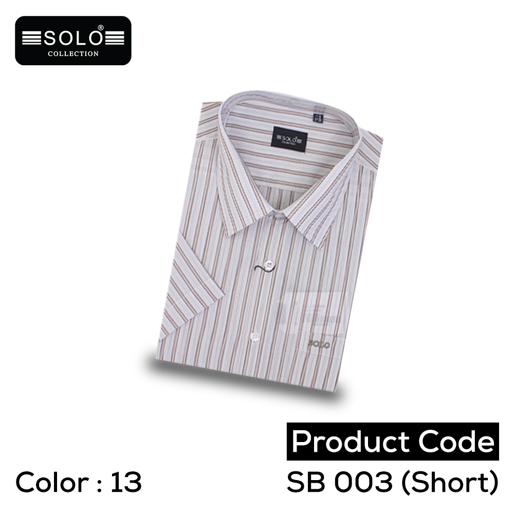 SOLO COLLLECTION SB 003 (Short) Regular Shirt Medium 13