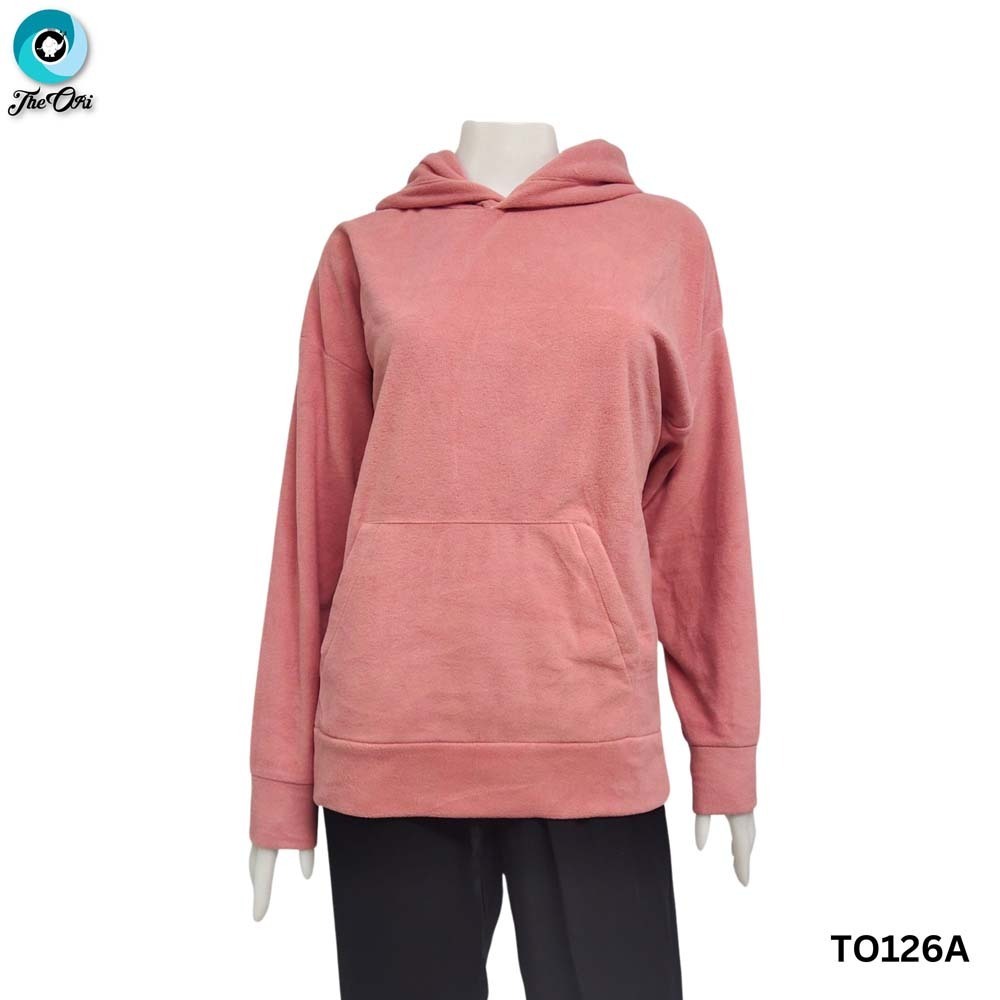 The Ori Women Hoodie Deep Pink Small TO126A