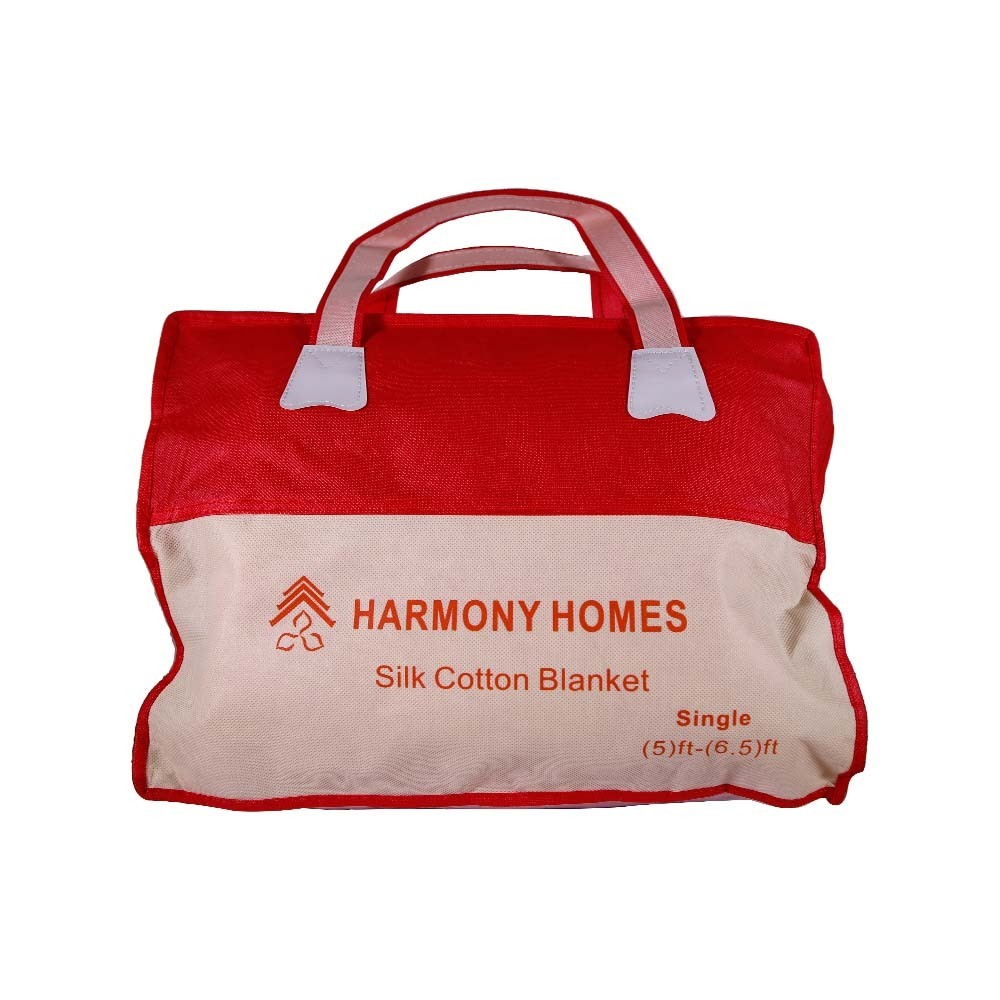 Harmony Homes Cotton Blanket 5x6.5ft Light Pink