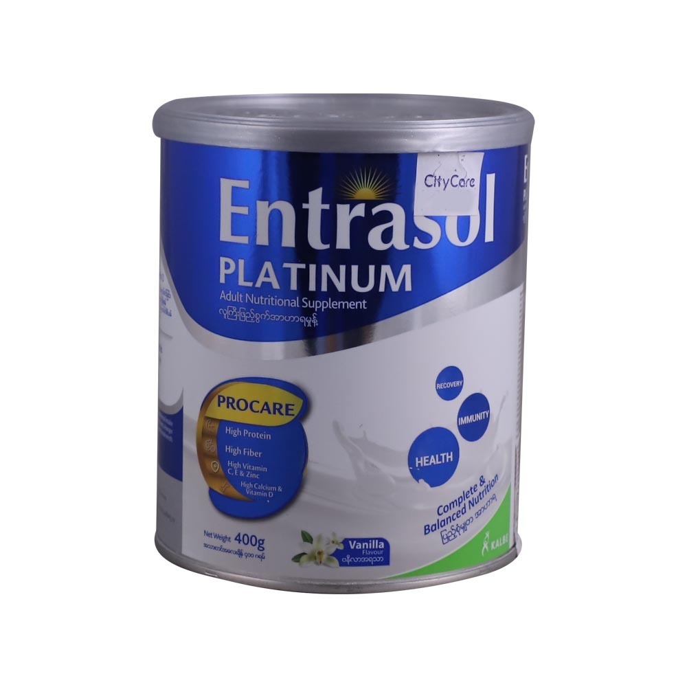 Entrasol Platinum Adult Nutritional Vanilla 400G