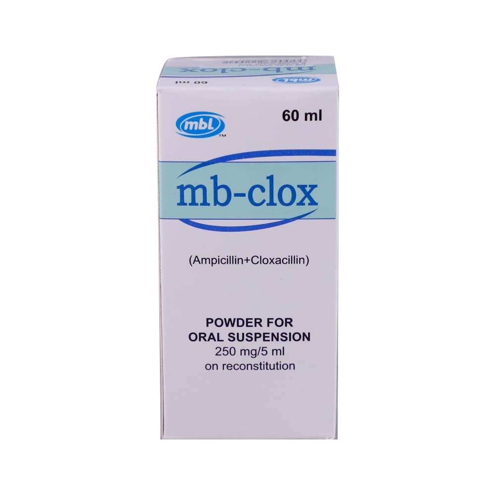 Mb-Clox Ampicillin&Cloxacillin Suspension 60ML