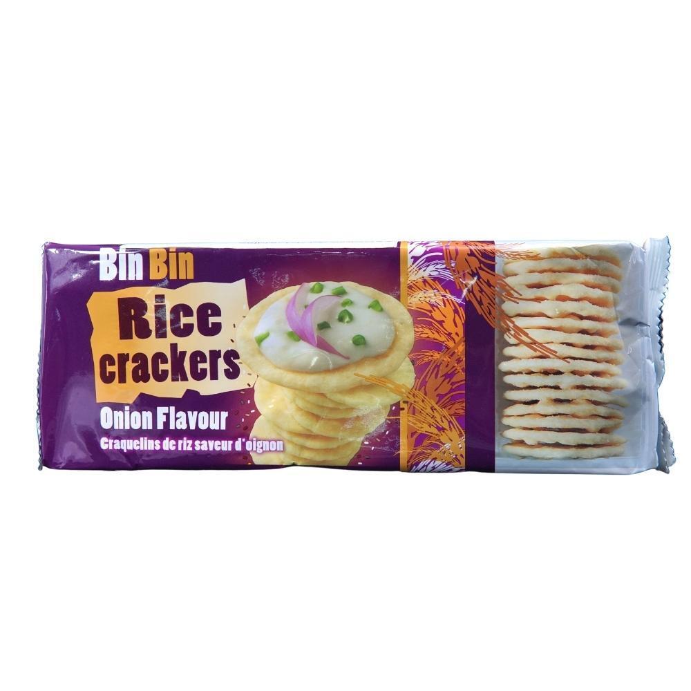 Bin Bin Rice Cracker Onion 100G