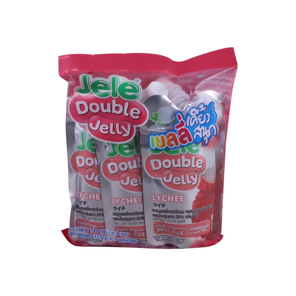 Jele Double Jelly Lychee 125Gx3