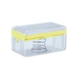 Multifunctional Soap Box Holder with Drainer Tray KPTBPC00030 Yellow