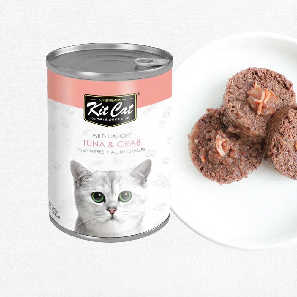 Kit Cat Premium Canned Food 400G (Atlantic Tuna with Crab)