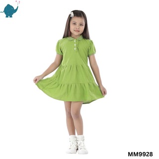 Max & Mia Girl Short-Sleeve Polo Dress MM9928 Light Green Medium