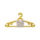 City Value Cloth Hanger 4PCS Yellow