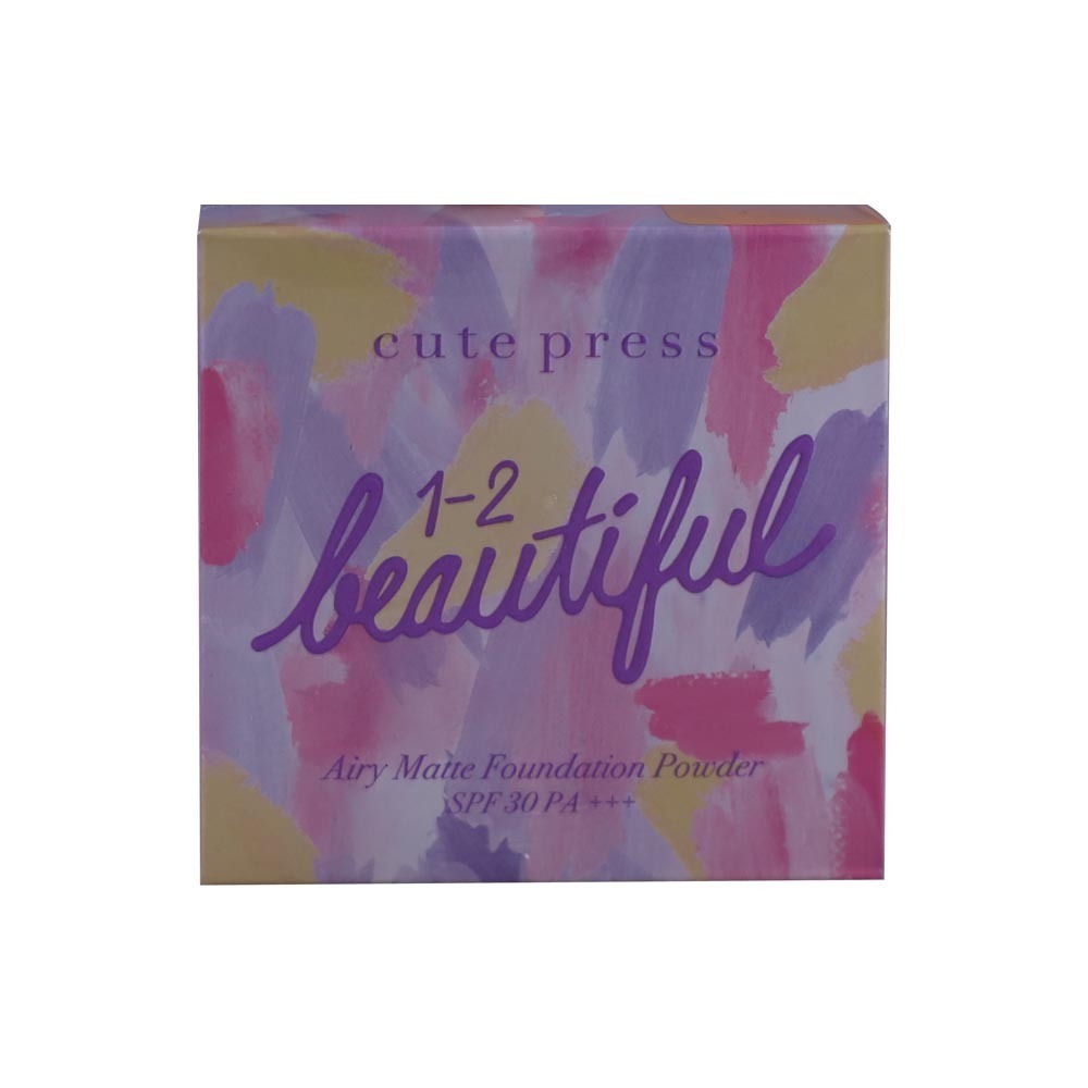 Cute Press 1-2 Beautiful Airy Matte Foundation Powder SPF30 PA+++ 13G (03 Sand Beige)