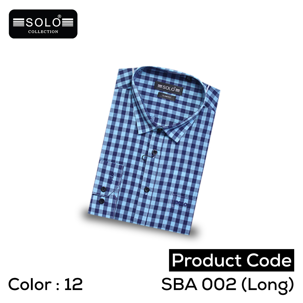 Solo Collection SBA 002 (Long) Slim Fit Shirt Extra Large 12